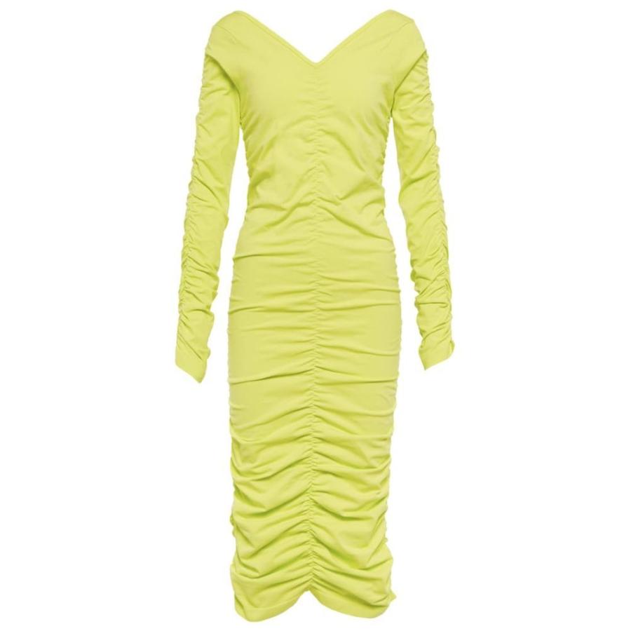 ヘルムート ラング Helmut Lang レディース ワンピース ミドル丈 ワンピース ドレス Ruched Midi Dress Acid Lime Hb4 P フェルマート Fermart 3号店 通販 Yahoo ショッピング