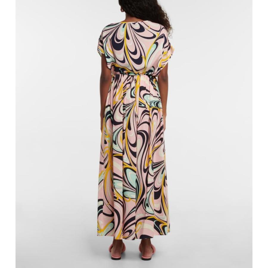 エミリオ プッチ Emilio Pucci Beach レディース ロング・マキシ丈スカート スカート Printed high-rise maxi skirt Navy/Rosa