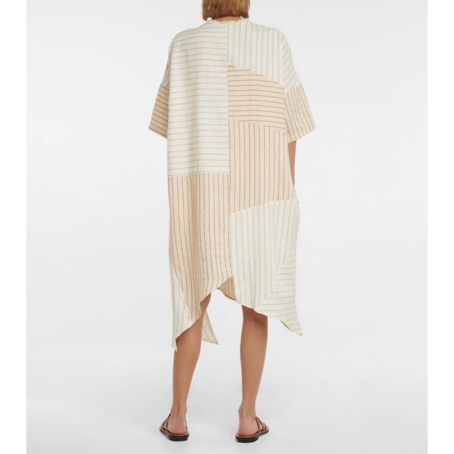 ロエベ Loewe レディース ワンピース ミドル丈 ワンピース ドレス Patchwork Linen Blend Midi Dress Ecru Black Hb4 P フェルマート Fermart 3号店 通販 Yahoo ショッピング