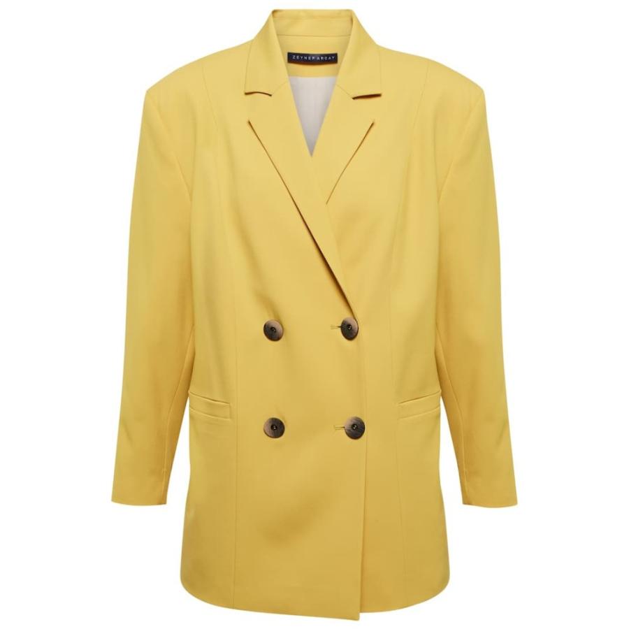 ゼイネプアルケイ Zeynep Zeynep Blazer Arcay レディース スーツ ジャケット アウター Double Breasted ジャケット Wool Blazer Fermart 3号店 フェルマート Mustard Hb4 P 格安saleスタート