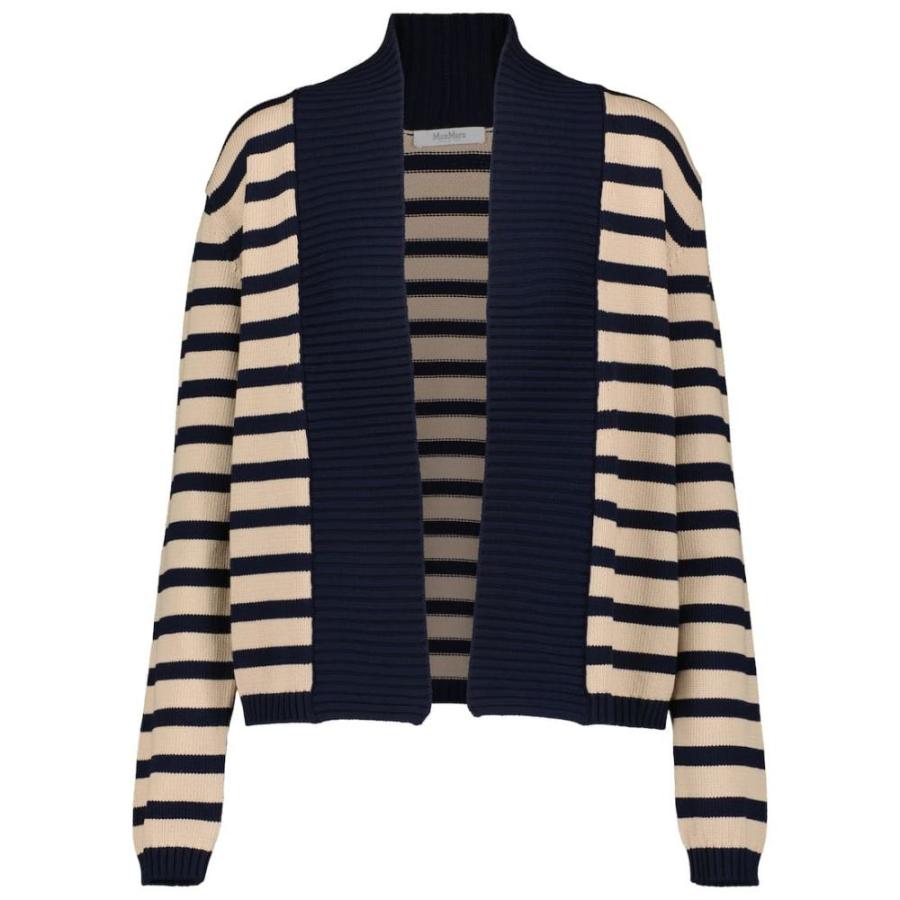 買取 おすすめのマックスマーラ Max Mara Mara レディース レディース カーディガン トップス Otre Otre Striped Cotton