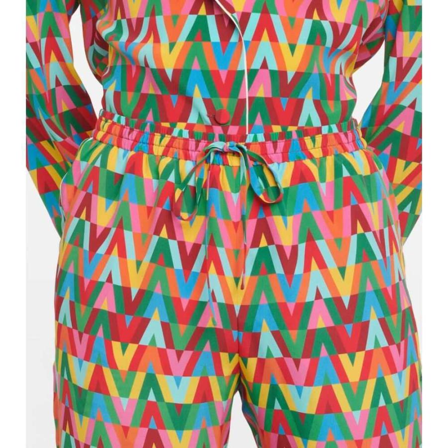 ヴァレンティノ Valentino レディース パジャマ・ボトムのみ インナー・下着 Printed Silk Pajama Pants Multicolor｜fermart3-store｜04