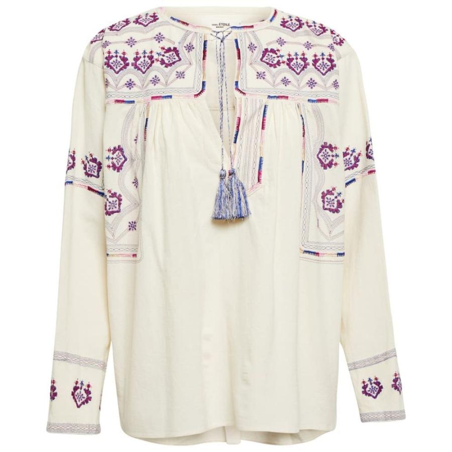 イザベル マラン Isabel Marant, Etoile レディース トップス Treya embroidered cotton top Ecru｜fermart3-store｜02