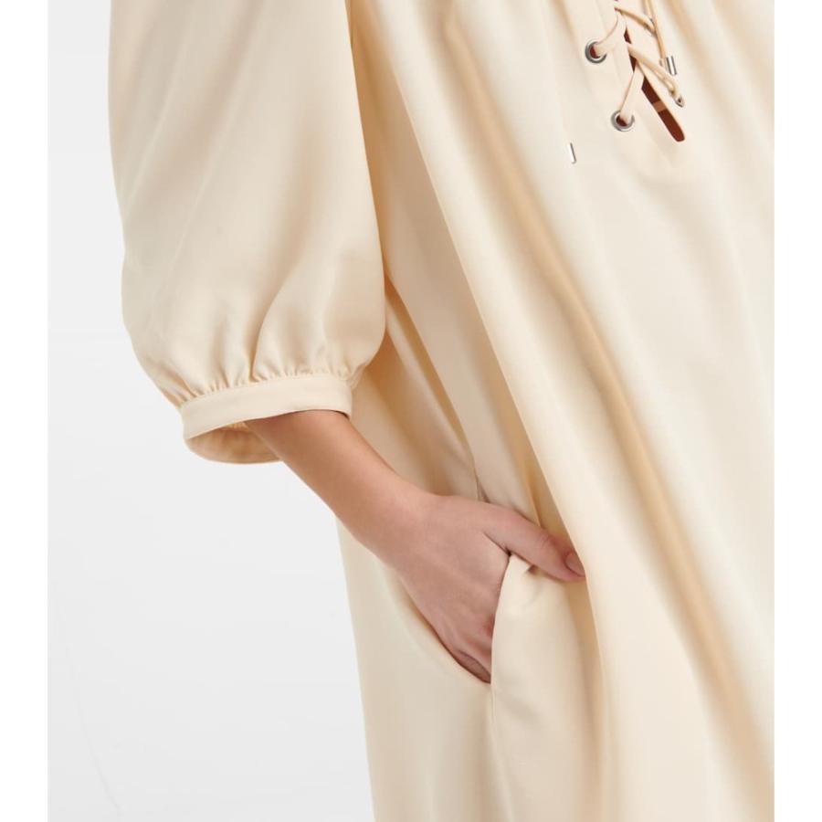 クロエ See By Chloe レディース ワンピース ミニ丈 レースアップ ワンピース ドレス Lace Up Crepe Minidress Milk Hb4 P フェルマート Fermart 3号店 通販 Yahoo ショッピング