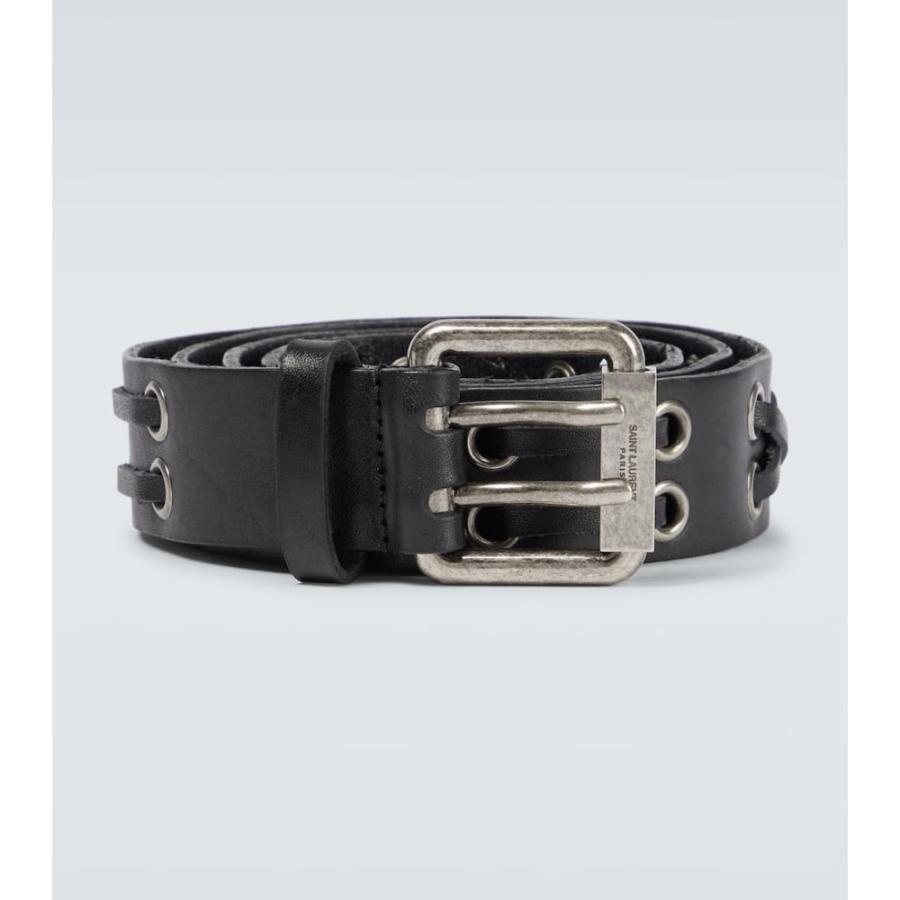 サンローラン Saint Laurent メンズ ベルト Leather Leather Eyelet Hb4 P ファッション Fermart メンズファッション Belt
