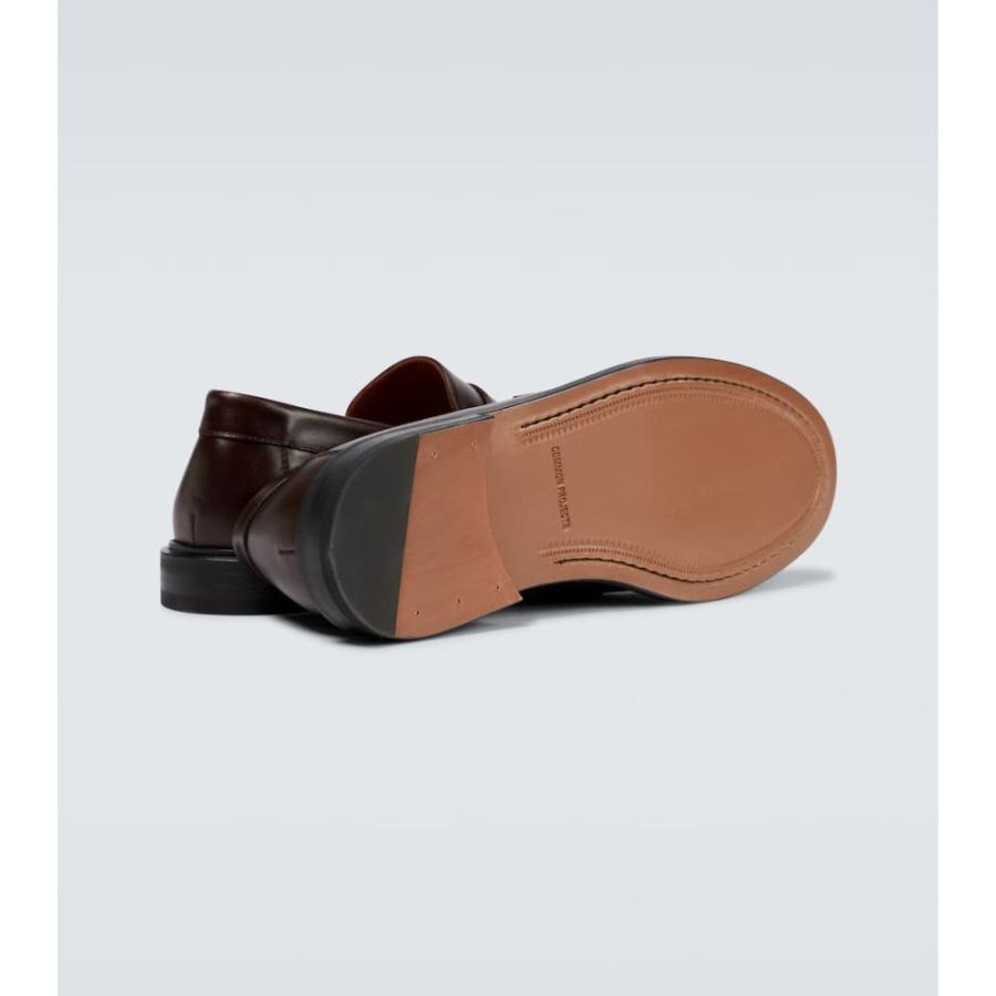コモン プロジェクト Common Projects メンズ ローファー シューズ・靴 Leather penny loafers Brown