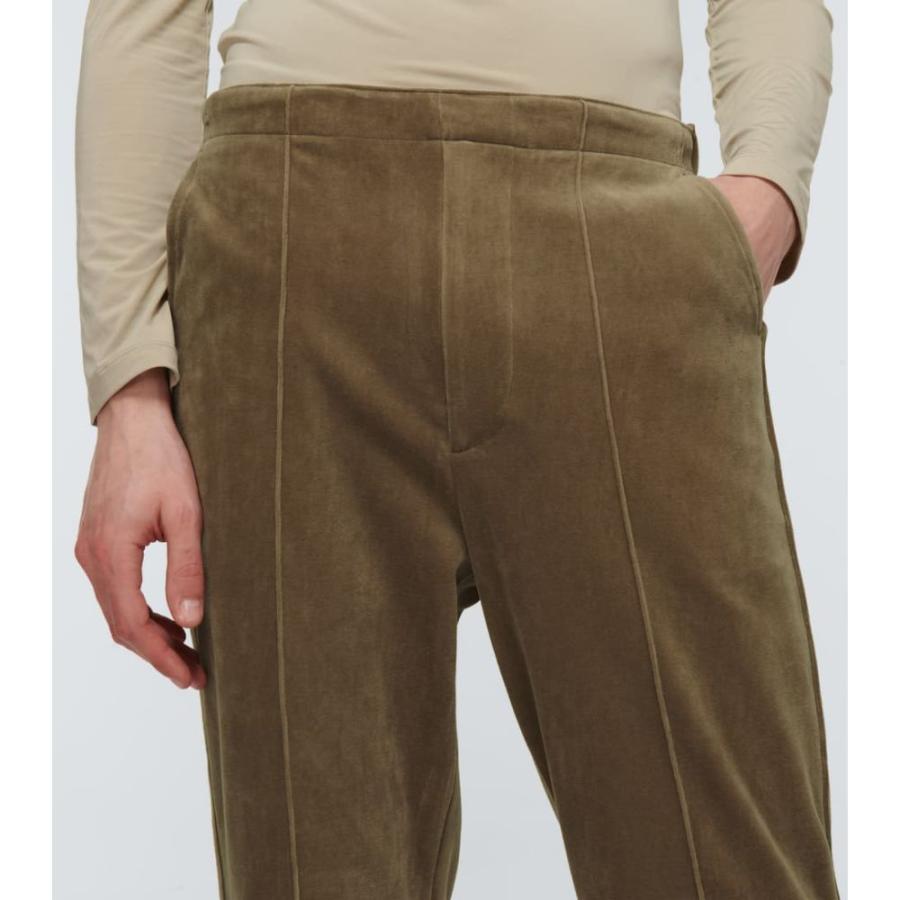 新品 Auralee オーラリー Brown Pants Velour Cotton Organic ボトムス パンツ スキニー スリム メンズ Auralee オーラリー ボトムス パンツ メンズ スキニー スリム ボトムス パンツ Phanphrao Go Th