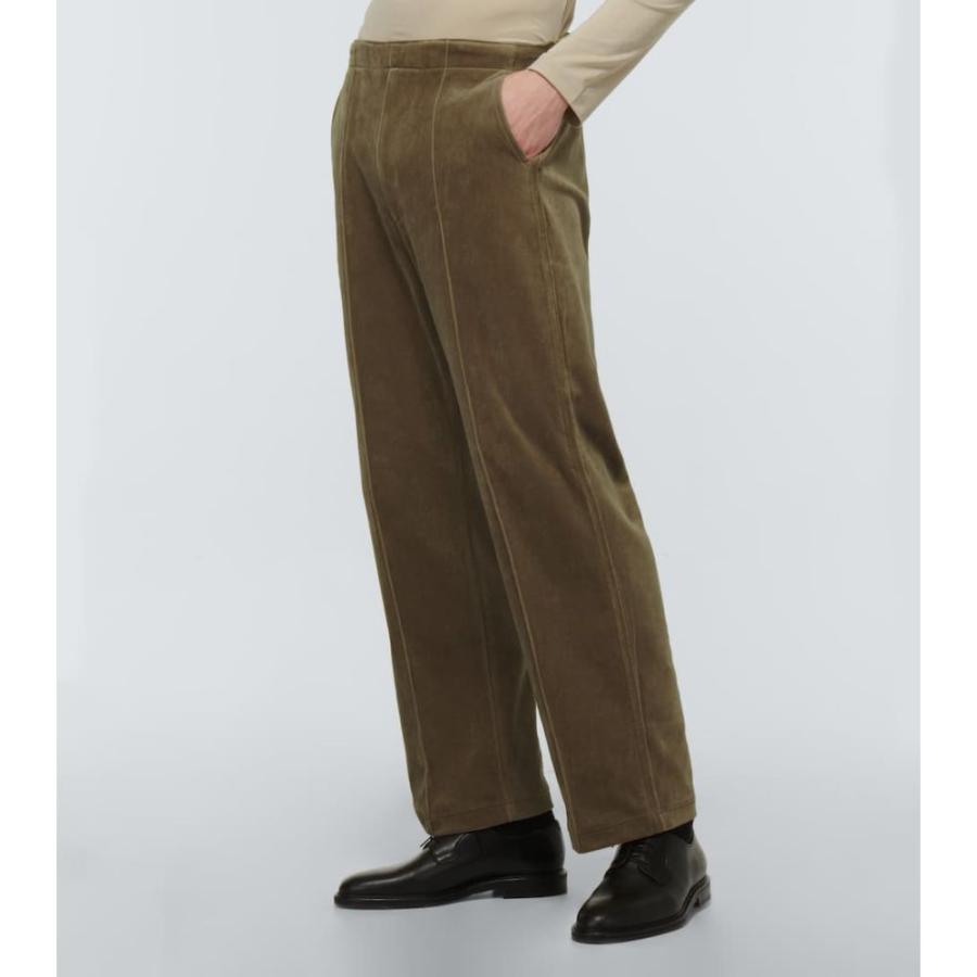 新品 Auralee オーラリー Brown Pants Velour Cotton Organic ボトムス パンツ スキニー スリム メンズ Auralee オーラリー ボトムス パンツ メンズ スキニー スリム ボトムス パンツ Phanphrao Go Th
