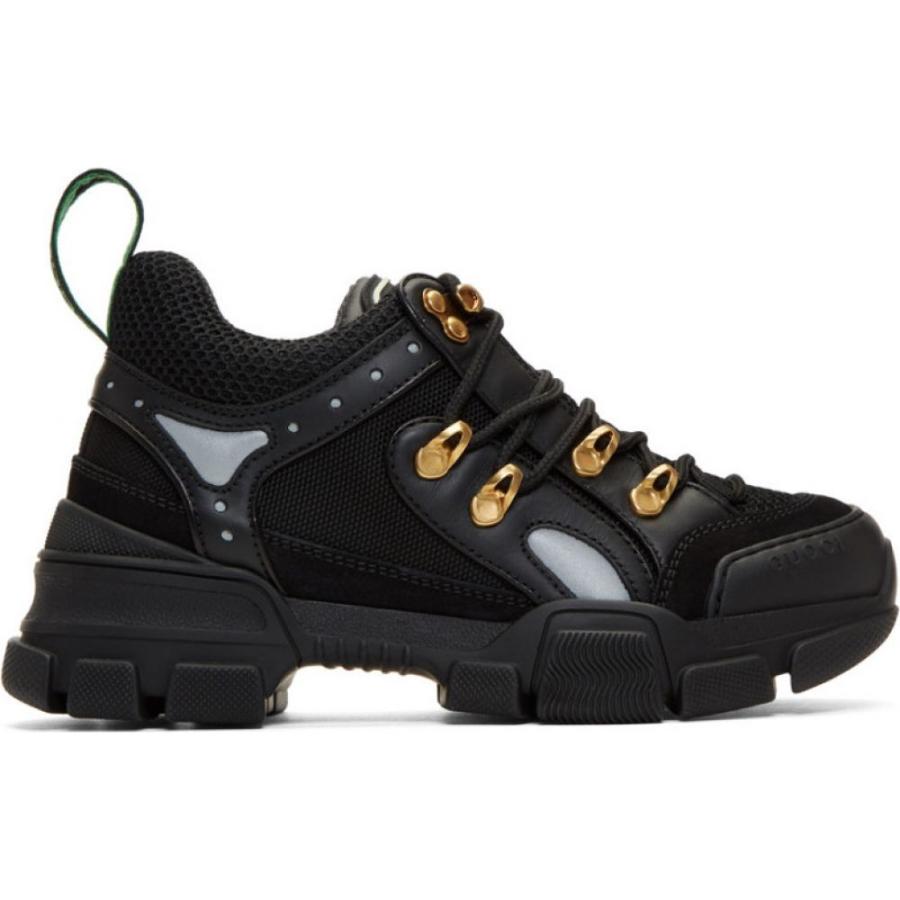 グッチ Gucci レディース スニーカー チャンキーヒール シューズ 靴 Black Flashtrek Chunky Sneakers Purrworld Com