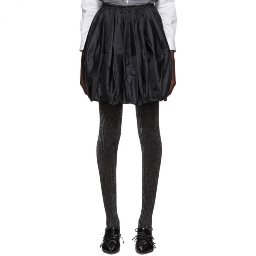 コム デ ギャルソン Comme Comme Des Garcons ギャルソン レディース レディース ミニスカート スカート Black Taffeta Gathered Miniskirt