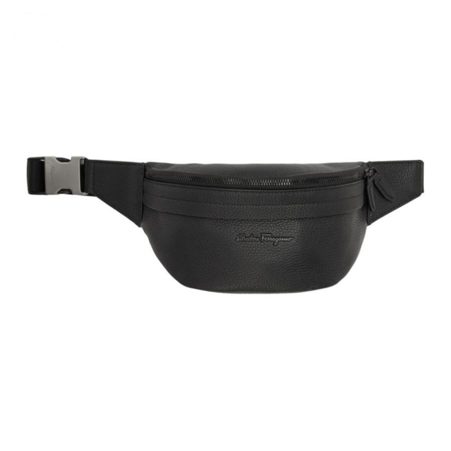 サルヴァトーレ フェラガモ Salvatore Ferragamo メンズ Ferragamo ボディバッグ ウエストポーチ Black フェラガモ バッグ Black Firenze Belt Bag Black