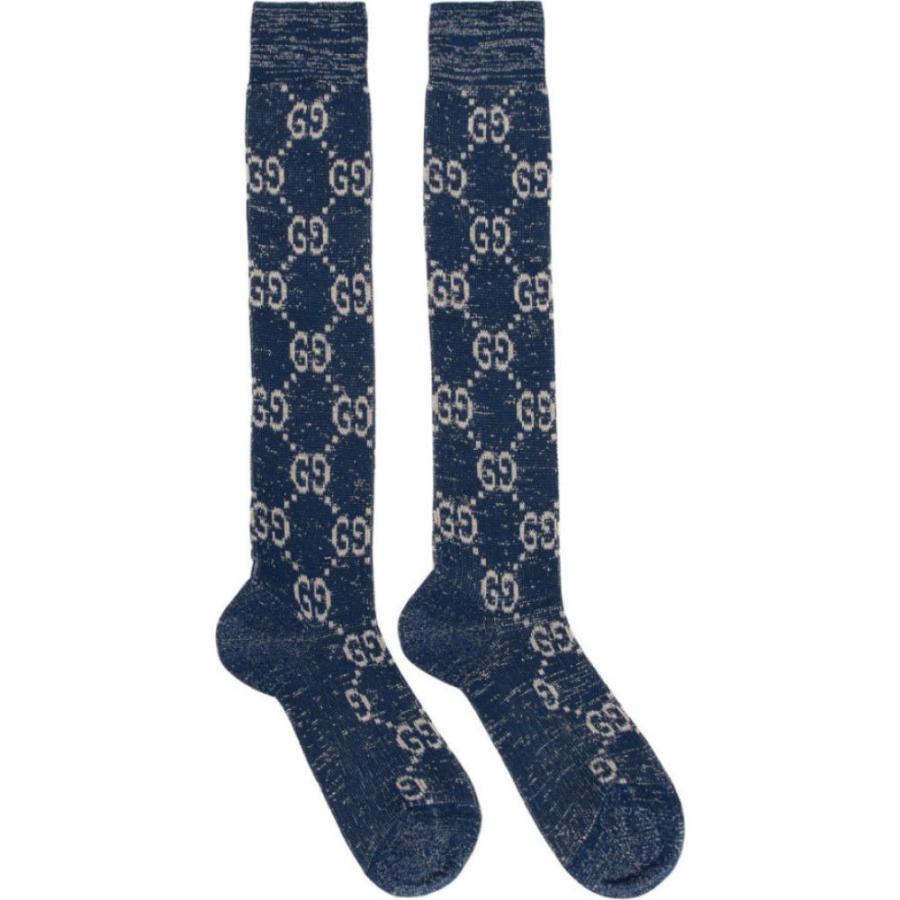 グッチ Gucci レディース ソックス インナー 下着 Blue Silver Gg Supreme Socks Sapphire Clinicaces Edu Co