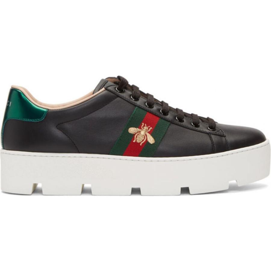 グッチ Gucci レディース スニーカー シューズ 靴 Black Ace Platform Sneakers Black Sambalrestaurant Pl
