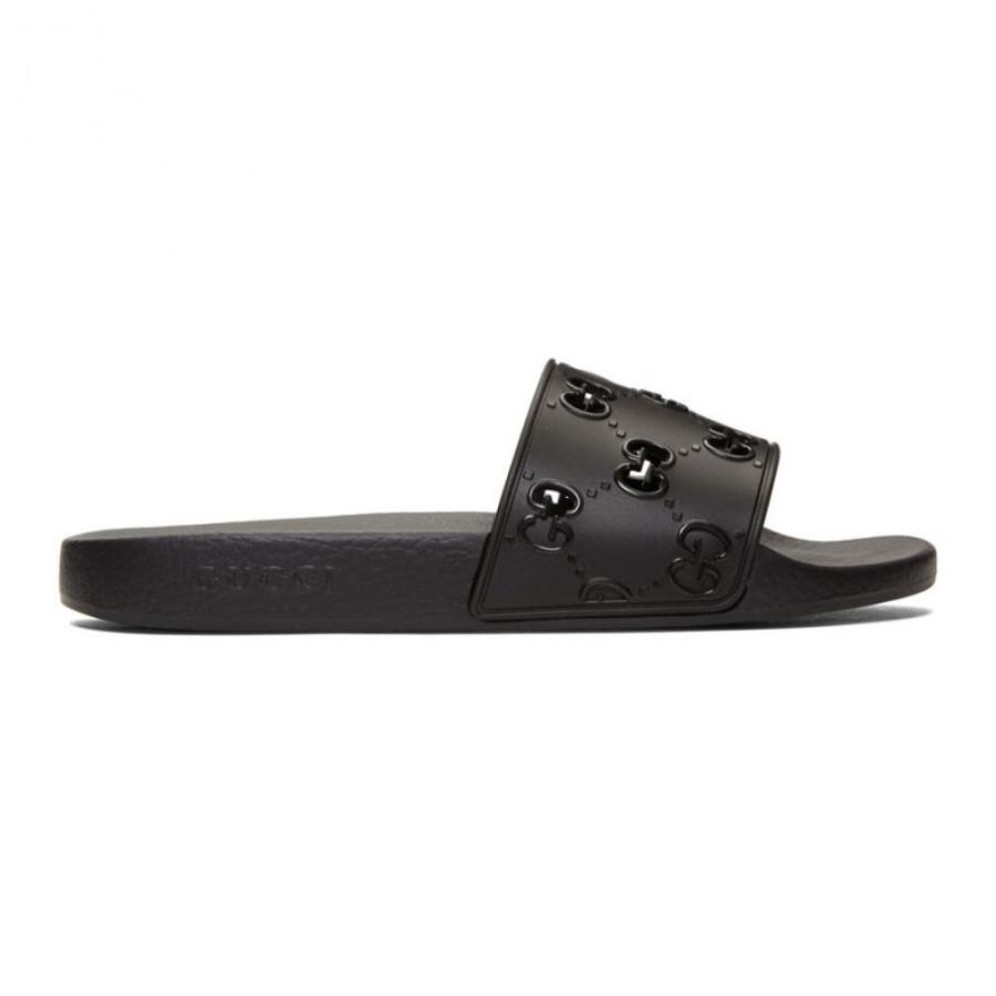 グッチ Gucci メンズ サンダル シューズ 靴 Black Gg Slides Black Supersport Tn