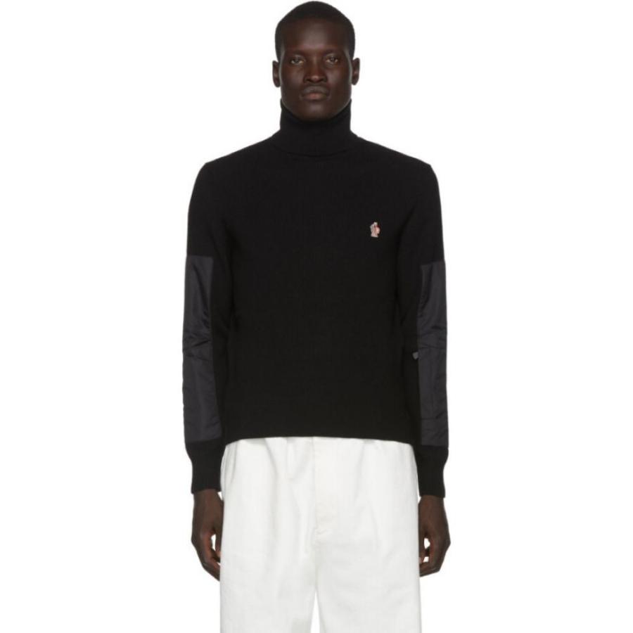 モンクレール Moncler Grenoble モンクレール メンズ ニット セーター Grenoble トップス Black トップス Knit Turtleneck タイムセール 100 正規品の