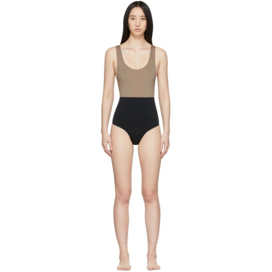 エルネスト レオティ Ernest Leoty レディース ワンピース 水着 ビーチウェア Taupe Black Victoire One Piece Swimsuit Taupe Black Apaproduction Fr