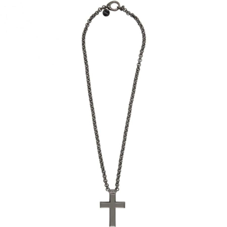 ジバンシー Givenchy メンズ ネックレス ジュエリー アクセサリー Black Thick 2g Cross Necklace Black Theatrefortantoine Com