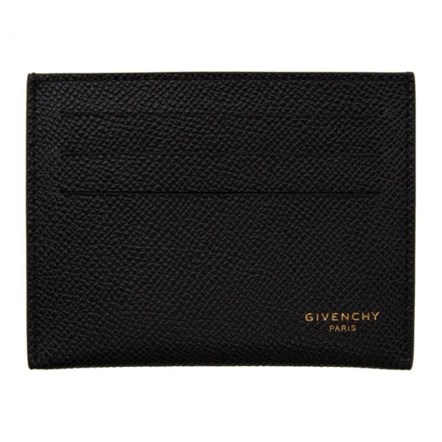 ジバンシー Givenchy メンズ カードケース 名刺入れ カードホルダー Black Calfskin 3cc Card Holder Black Educacion Press