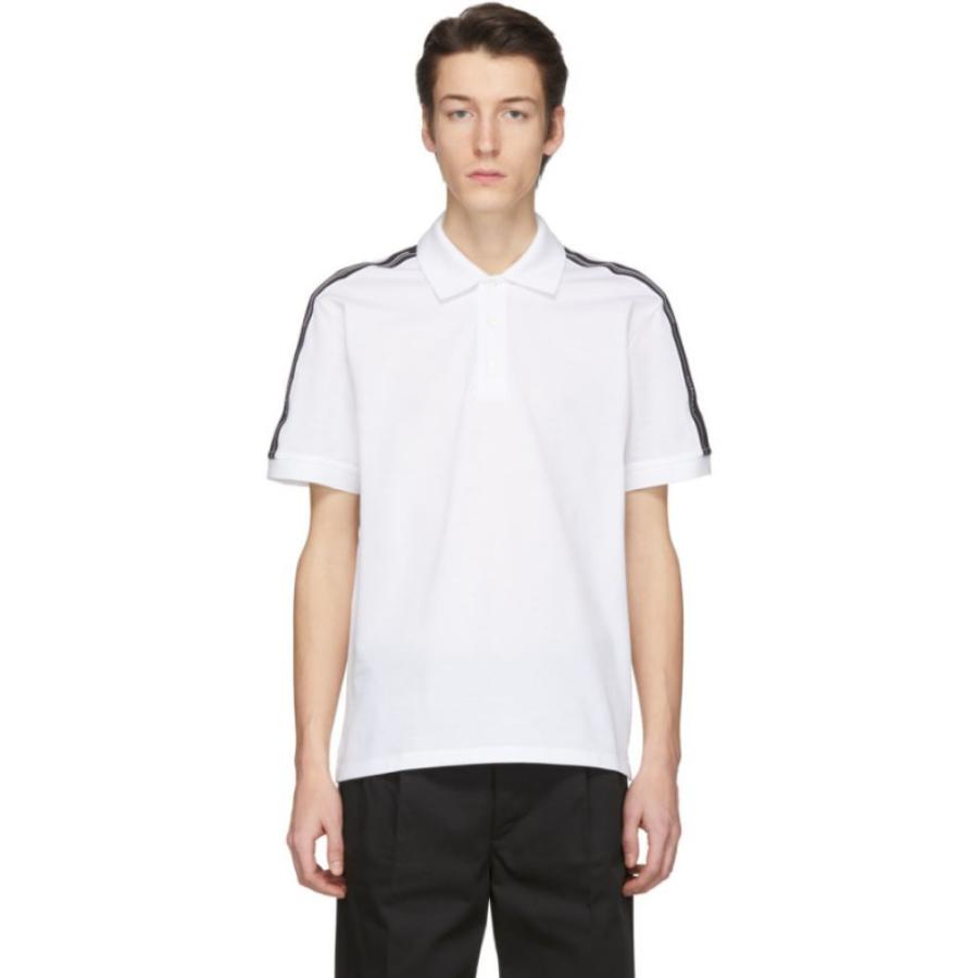 ジバンシー Givenchy メンズ ポロシャツ トップス White Logo Tape Polo White Diariogt Com