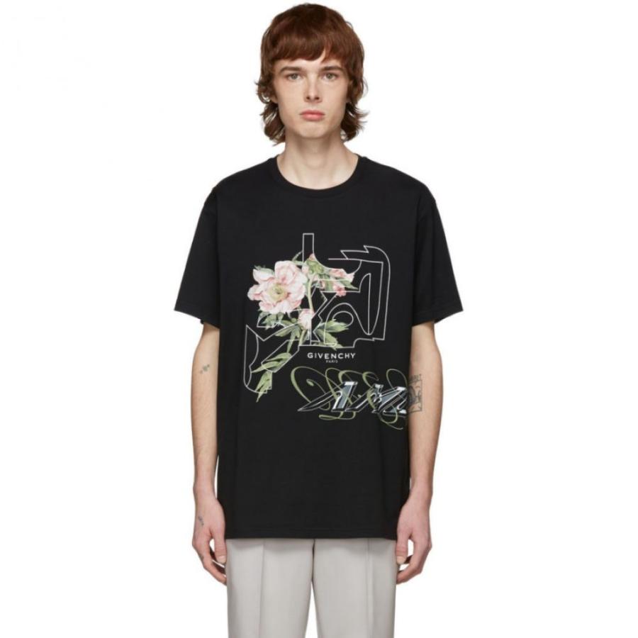 ジバンシー Givenchy メンズ Tシャツ トップス Black Peony T Shirt Black Prettyfunnyballoons Com
