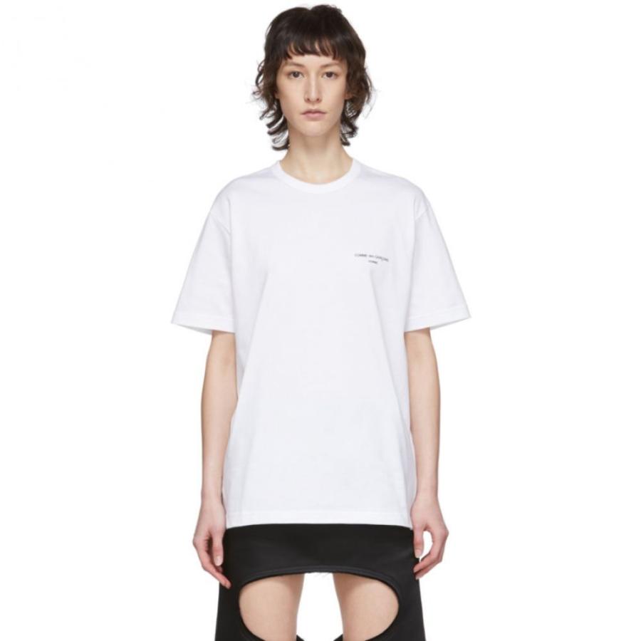 コム デ ギャルソン Comme Des Garcons Homme Plus レディース Tシャツ トップス White Logo T Shirt White Supersport Tn