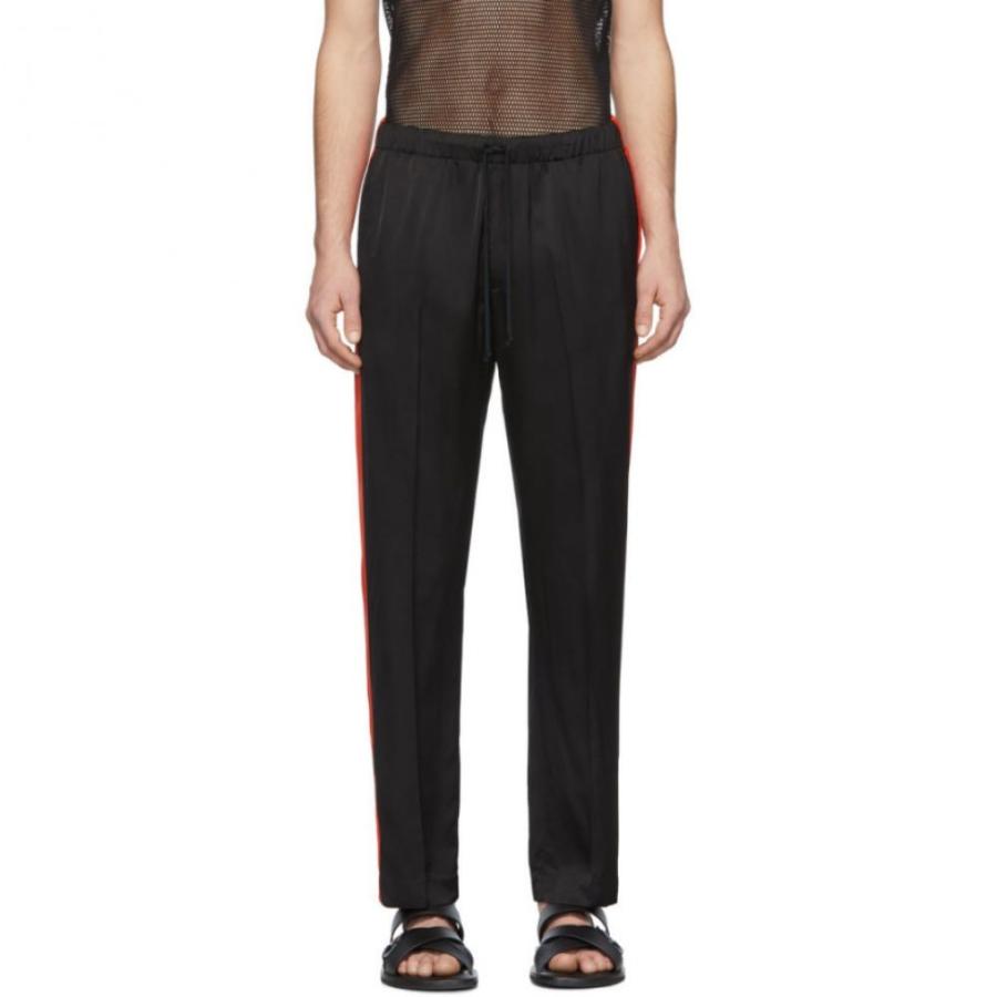 ドリス ヴァン ノッテン Dries Van Noten メンズ ボトムス パンツ Black Red Perkino Trousers Black Cianilugano Ch