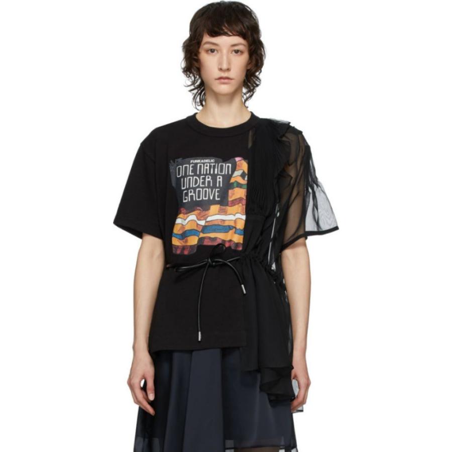 サカイ Sacai レディース Tシャツ トップス Black Funkadelic Mix T Shirt Black Sagaretxe Net