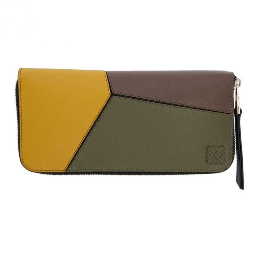 ロエベ Loewe メンズ 財布 Green Yellow Puzzle Open Wallet Khaki Green Ochre Www Manica Co Mz