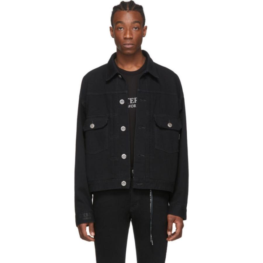 マスターマインド Mastermind World メンズ ジャケット 正規品 Gジャン Black アウター Denim Jacket Trucker