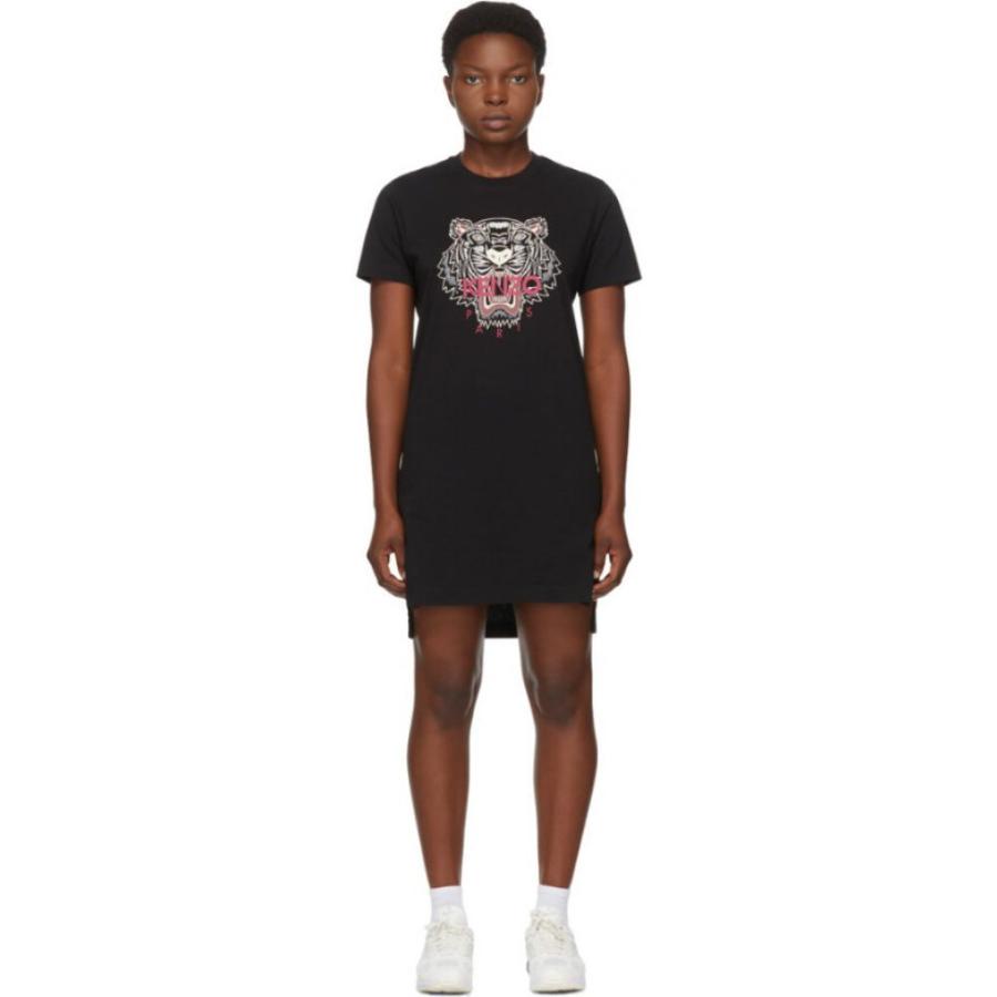 日本最大のブランド レディース ワンピース ケンゾー Kenzo ワンピース ドレス Black Dress T Shirt Tiger Short Black ワンピース ドレス Tシャツワンピース ワンピース レディース Kenzo ケンゾー ワンピース チュニック