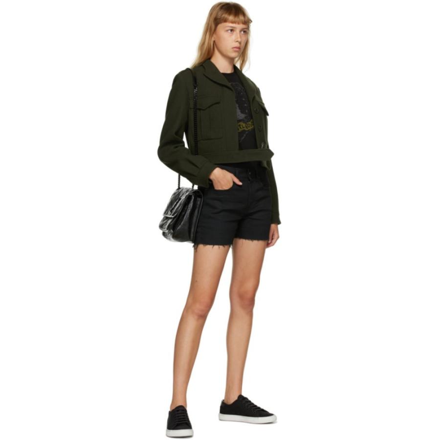 ランキング第1位 Black トップス Tシャツ レディース Laurent Saint 