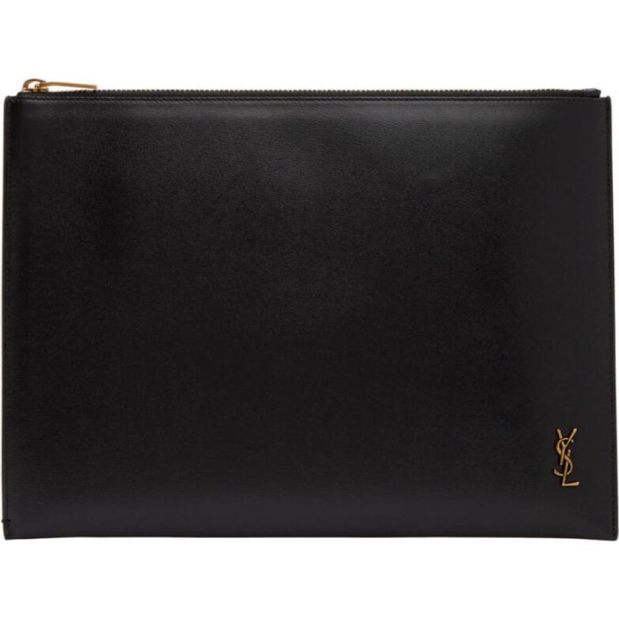 限定販売 クラッチバッグ メンズ Laurent Saint サンローラン イヴ メンズ クラッチバッグ サンローラン イヴ Laurent Saint バッグ Black Pouch Monogramme Tiny Black バッグ