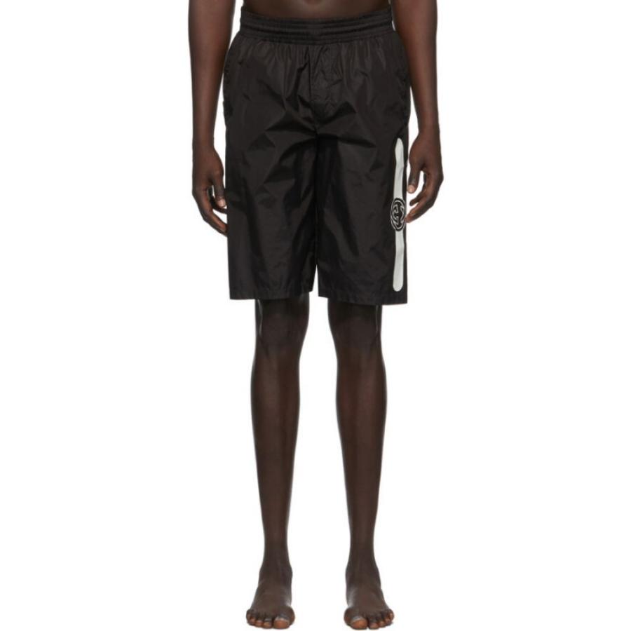 海パン ファッション メンズ Shorts Logo ショートパンツ Black White Swim Hc 2451m8191 フェルマート Black 3号店 メンズ水着 水着 ビーチウェア グッチ Gucci Black White Fermart