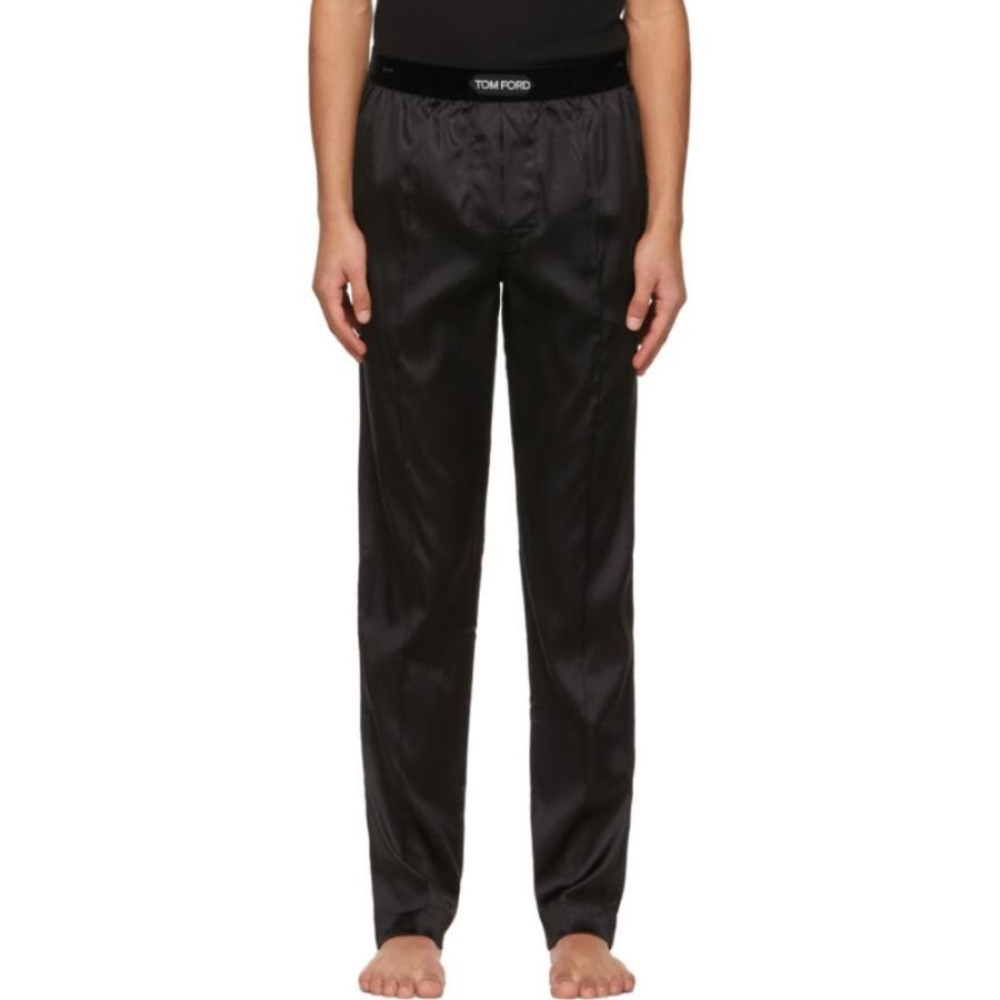 トム フォード Tom Ford メンズ Black パジャマ ボトムのみ Black ファッション インナー 下着 Black Silk Pyjama Pants Black Hc m2179 フェルマート Fermart 3号店
