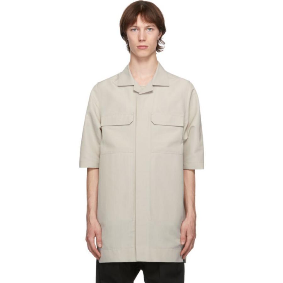 超特価 メンズ Owens Rick オウエンス リック トップス メンズ 半袖シャツ オウエンス リック Owens Rick 半袖シャツ Oyster Shirt Sleeve Short Magnum Off White トップス シャツ カジュアルシャツ