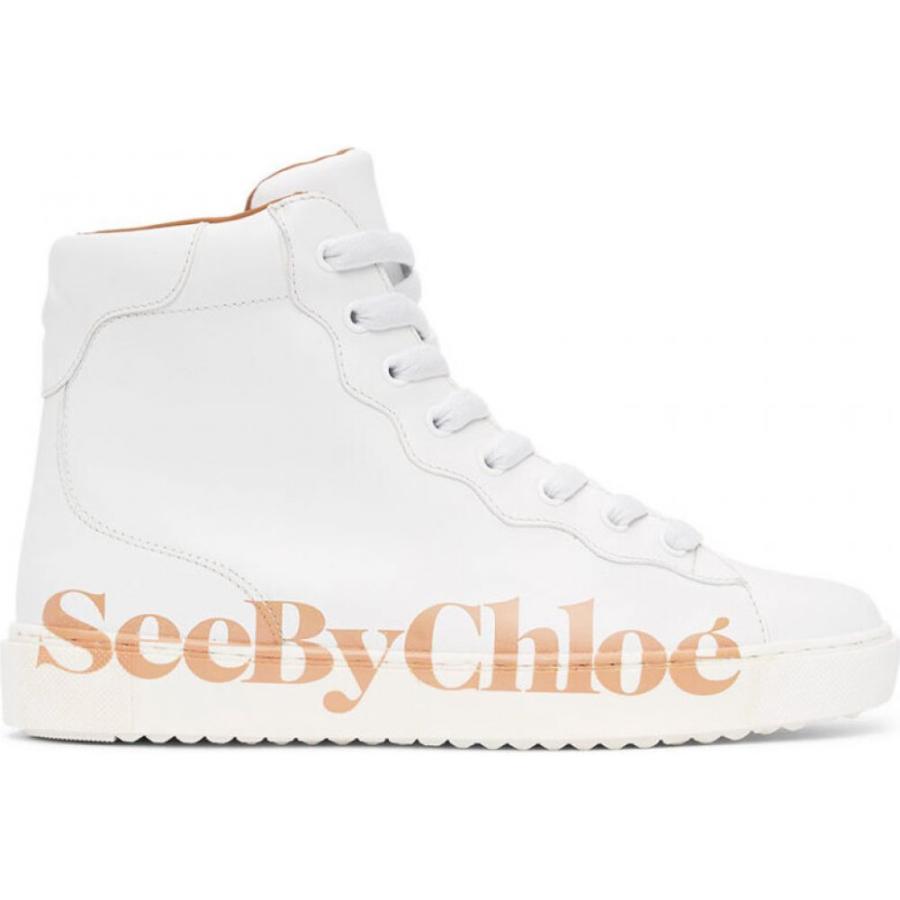 当季大流行 White シューズ 靴 ハイカット スニーカー レディース Chloe By See クロエ シューズ 靴 レディース スニーカー クロエ Chloe By See Essie White Sneakers High Top シューズ Itse Edu Co