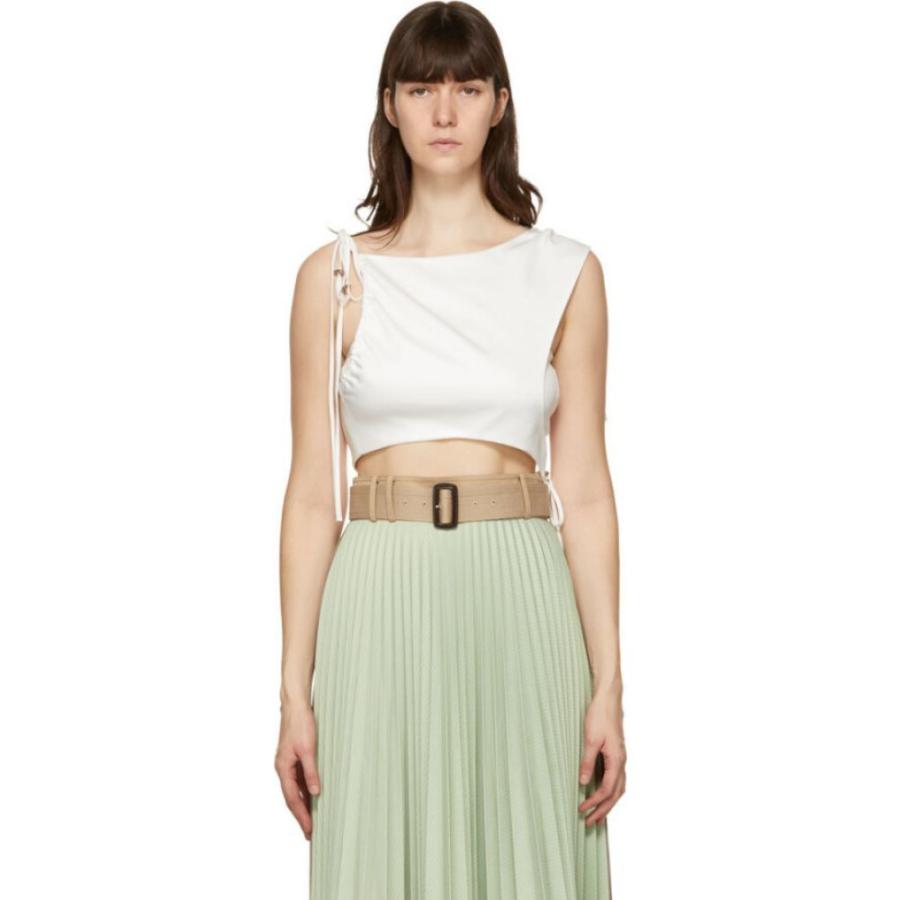 値段 激安 アンダースン ベル Andersson Bell レディース タンクトップ トップス White Drape String Sofie Tank Top Ivory ブランド正規品 Www Superavila Com