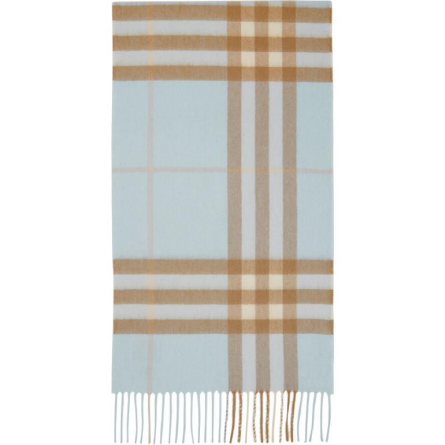 大切な Burberry バーバリー Beige Blue Archive Pale Scarf Check Classic Cashmere Blue マフラー スカーフ ストール メンズ Burberry バーバリー メンズ マフラー スカーフ ストール 財布 帽子 ファッション小物