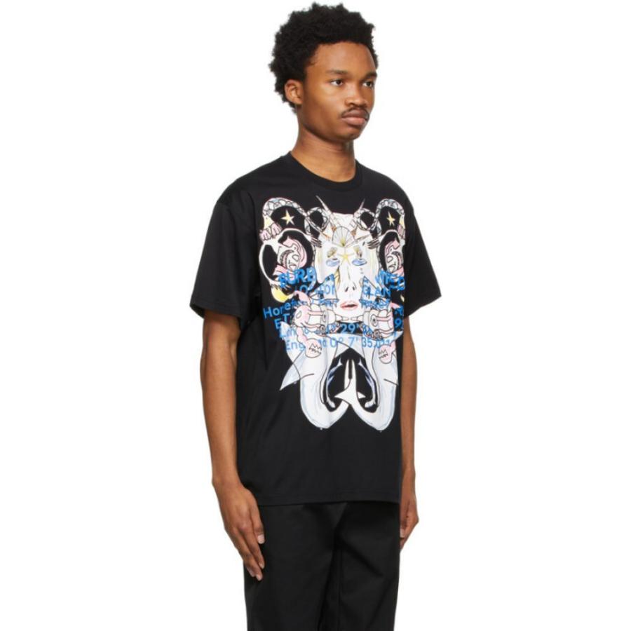 バーバリー Burberry メンズ Tシャツ ファッション Burberry トップス Black Montage Print Oversized Tシャツ Black Fermart Hc m 3号店 フェルマート T Shirt 安い 大阪店舗