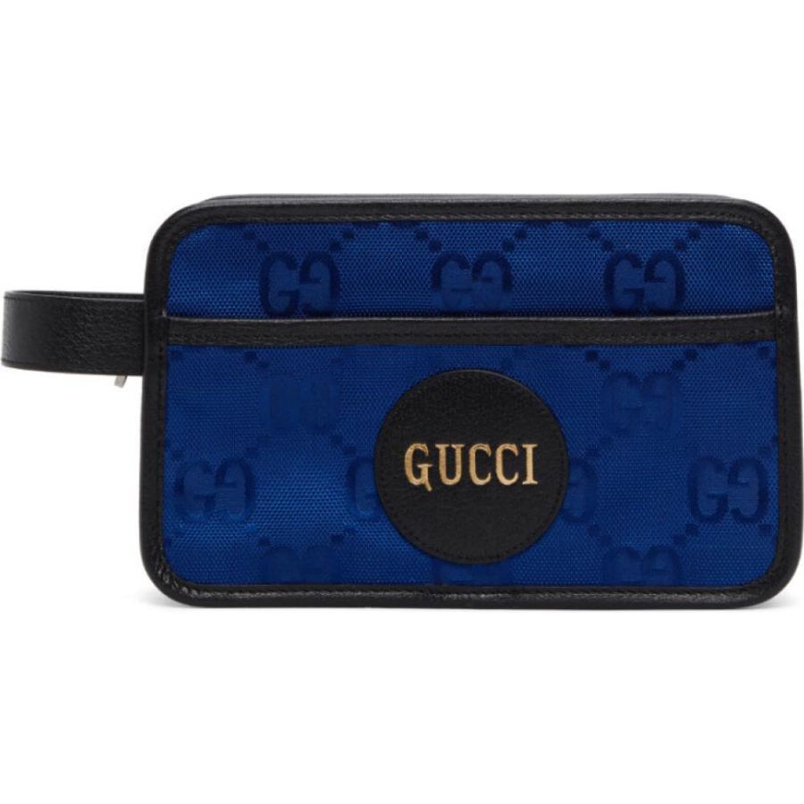 今ならほぼ即納 Blue 化粧ポーチ ポーチ メンズ Gucci グッチ 財布 時計 雑貨 メンズ ポーチ グッチ Gucci Off Blue Oriental Case Cosmetic Grid The バッグ