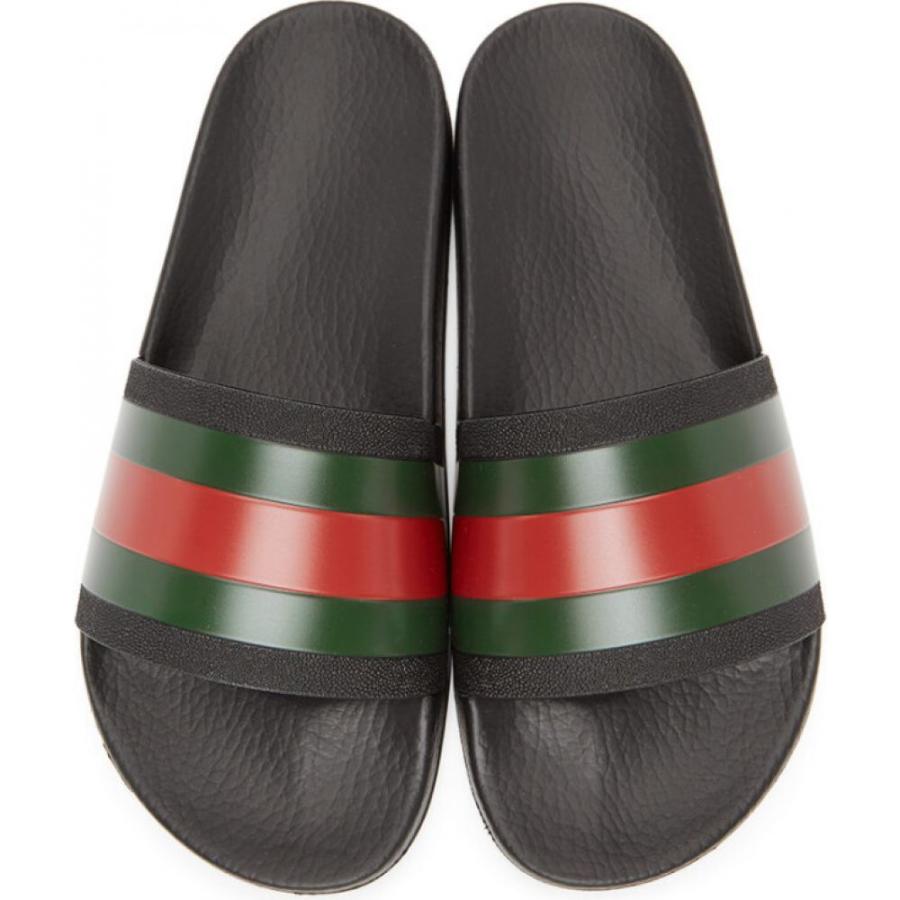 絶品 サンダル メンズ Gucci グッチ シューズ 靴 メンズ サンダル グッチ Gucci シューズ 靴 Black Slides Pursuit Black サンダル Albinofoundation Org