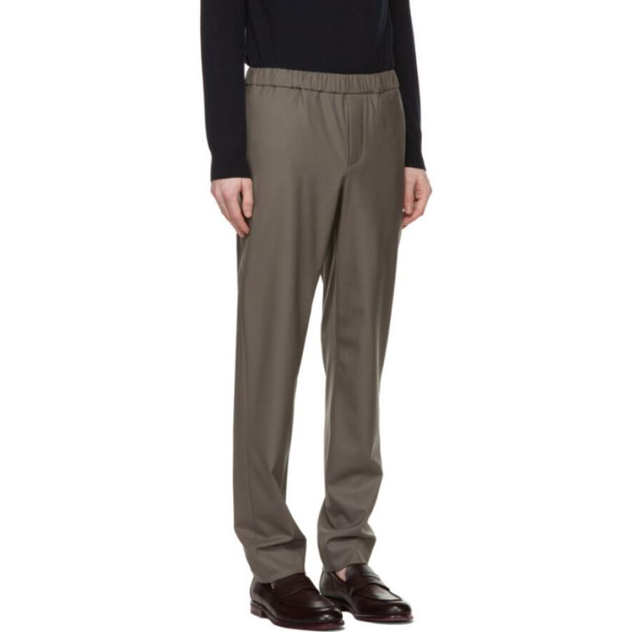 タイムセール メンズ Piana Loro ロロピアーナ ボトムス パンツ メンズ スラックス ロロピアーナ Piana Loro スラックス Myrtle Silver Trousers Flat Leisure Wool Grey ボトムス パンツ ボトムス パンツ