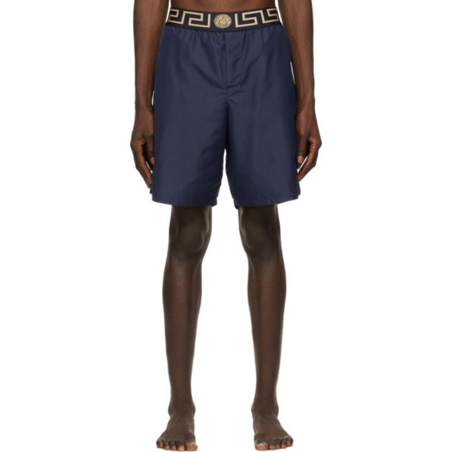 versace blue swim shorts