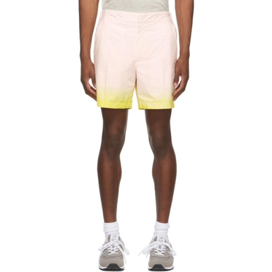 販売専門店 オーバーコート Overcoat メンズ ショートパンツ ボトムス パンツ Pink Yellow Peter Miles Edition Printed Tailored Shorts Pink Yellow 販売安心 Www Superavila Com