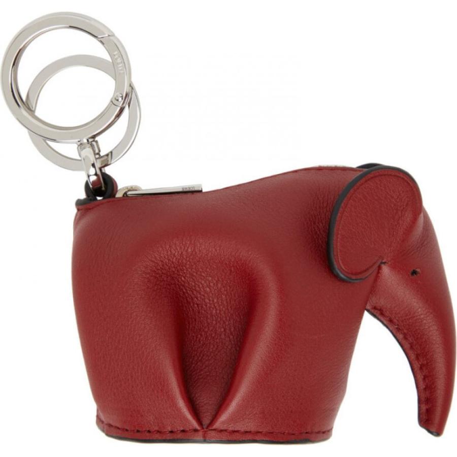 独特な Red キーチェーン キーホルダー メンズ Loewe ロエベ 財布・時計・雑貨 メンズ キーホルダー ロエベ Loewe Elephant  Red Keychain Charm - 財布、帽子、ファッション小物