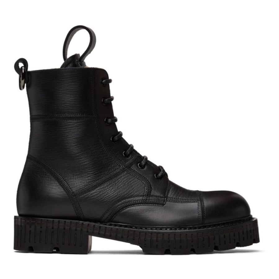ドルチェ ガッバーナ Dolce ファッション Gabbana メンズ Black ブーツ レースアップブーツ Boots シューズ 靴