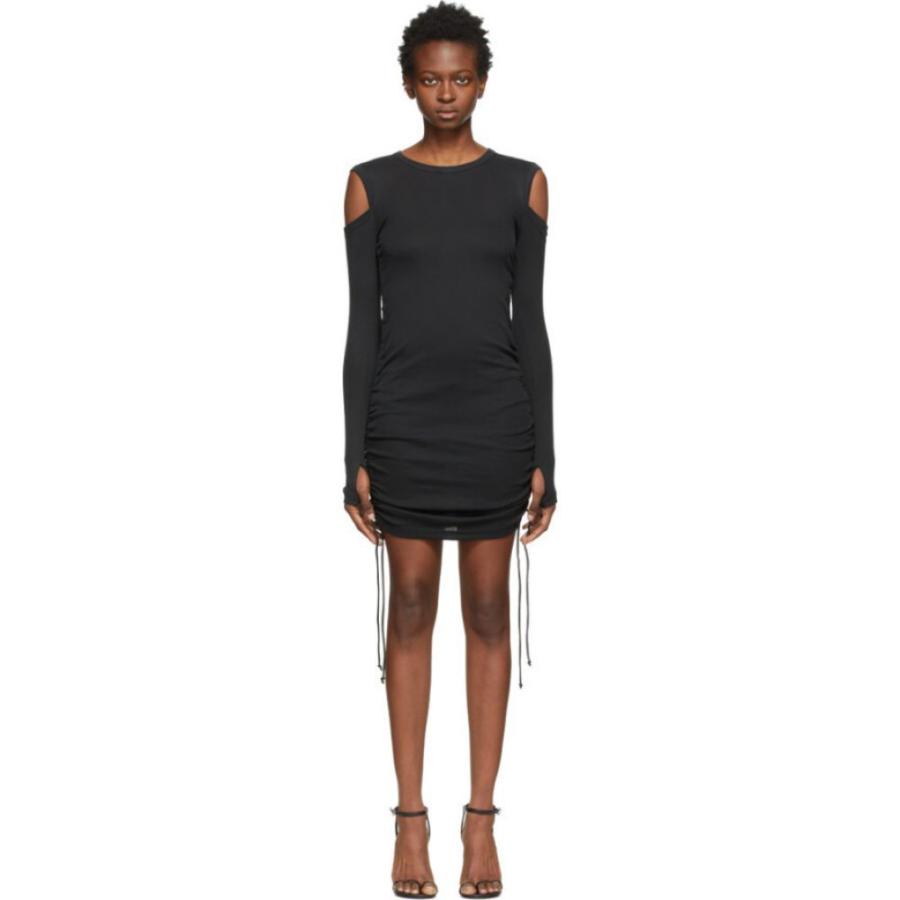 品数豊富 Helmut Lang Black Basalt Dress Lacing Ribbed Black ワンピース ドレス ワンピース レディース Lang Helmut ラング ヘルムート レディース ワンピース ラング ヘルムート ワンピース チュニック Affaires Sociales Gouv Cg