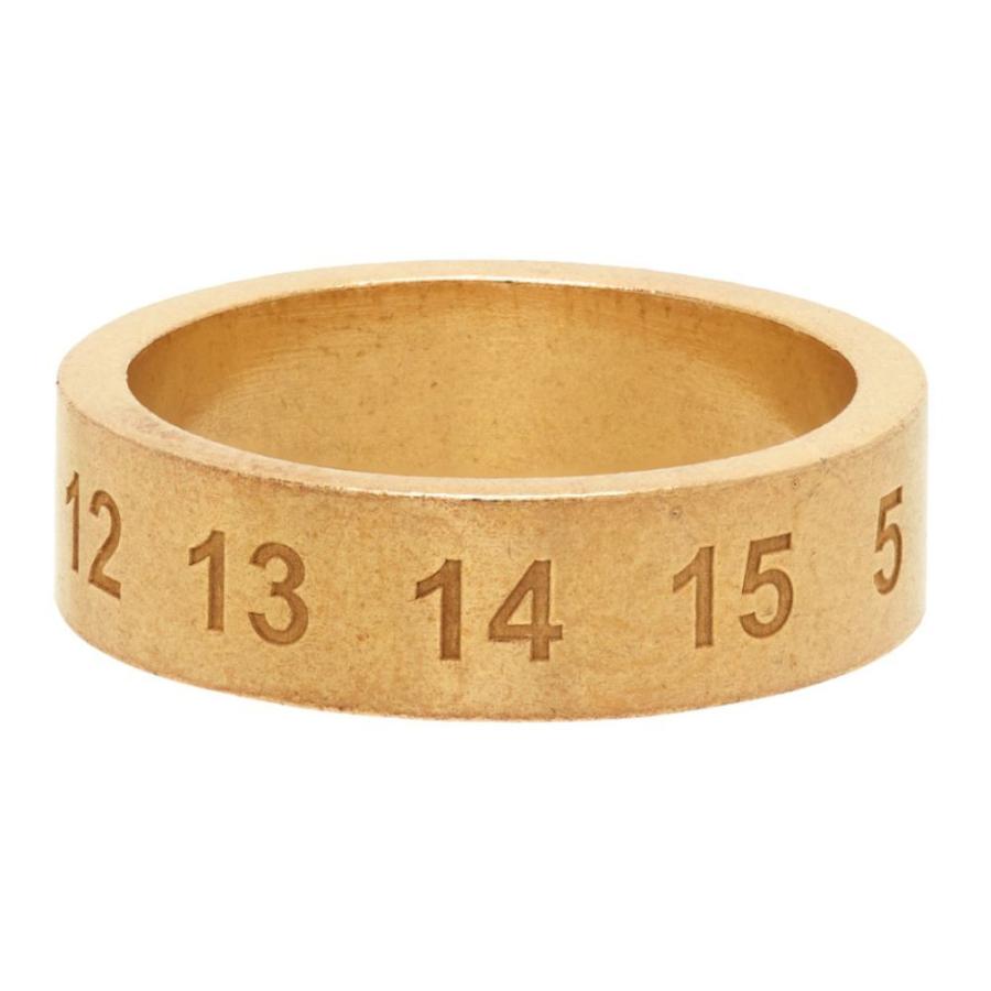 メゾン マルジェラ Numbers Maison Margiela Ring メンズ 指輪 リング ジュエリー アクセサリー Gold  Polished 腕時計 アクセサリー Ring Numbers fermart gold Yellow hc 212168m147003  フェルマート 3号店 【最低価格で販売】の