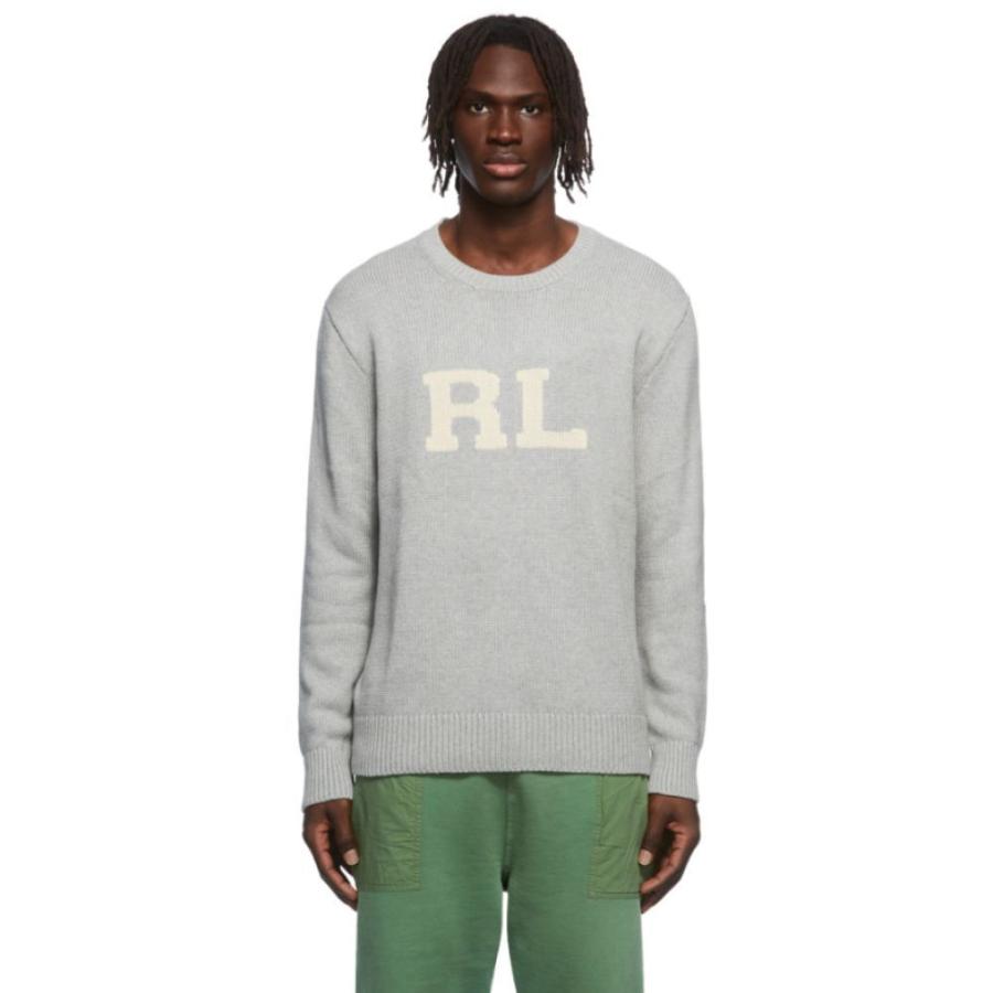 21高い素材 メンズ Lauren Ralph Polo ローレン ラルフ メンズ ニット セーター ローレン ラルフ Lauren Ralph Polo ニット セーター Heather Andover Sweater Crewneck Sleeve Long Grey トップス トップス