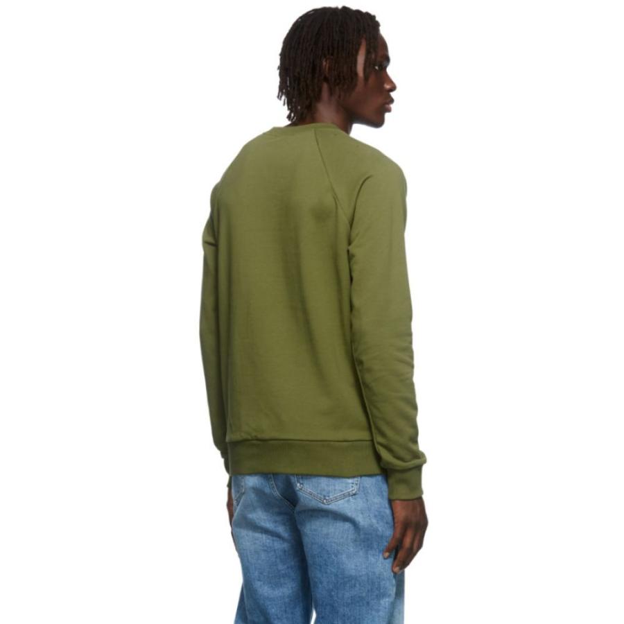 話題の行列 スウェット トレーナー メンズ Balmain バルマン トップス メンズ スウェット トレーナー バルマン Balmain トップス Khaki Sweatshirt Logo Green トップス Albinofoundation Org